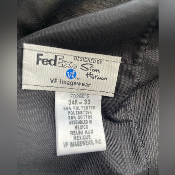 NWT - FedEx Stan Herman Size 34x33 Reflective Cargo Navy Pants Uniform FD28012 - Picture 8 of 8
